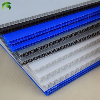 Polipropilena kertas plastik beralun